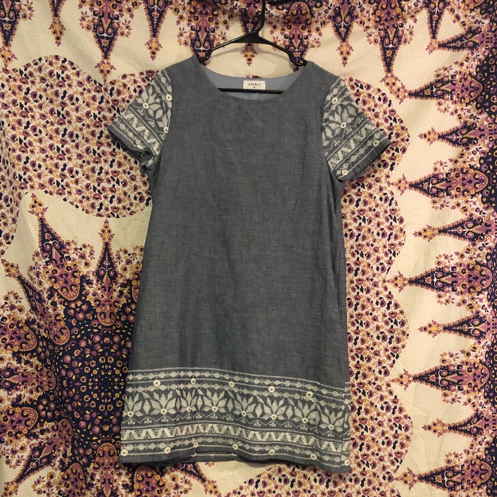 Blue Patterned Dress